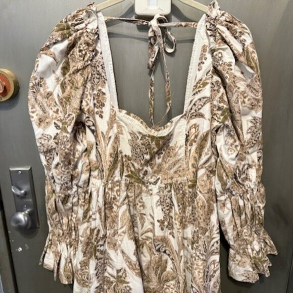 Pilcro Square-Neck Corduroy Babydoll Mini Dress - NWOT - Picture 13 of 16